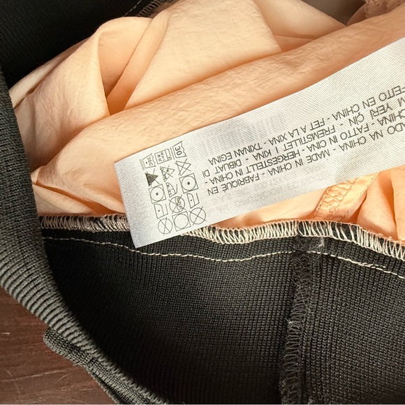 Zara Windbreaker Jacket, peach with black trim, XL, NWT - Picture 9 of 11